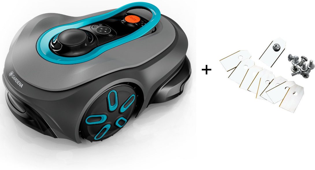 Gardena Mähroboter smart SILENO free 800 m² Set + Ersatzmesser