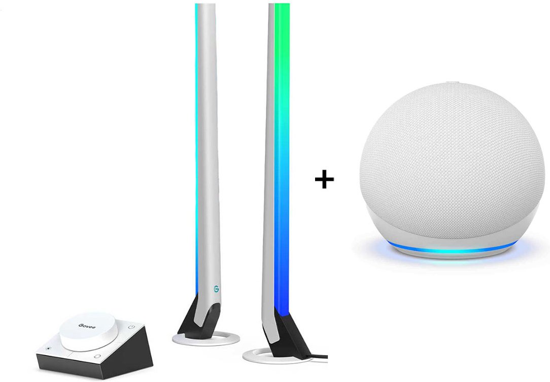 Govee PC Lichtleisten - Gaming Light Bars + Amazon Echo Dot (5th Gen)