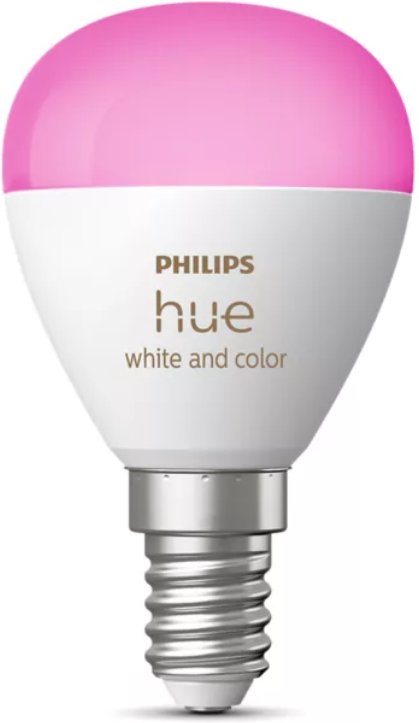 Philips Hue White & Color Ambiance Luster LED Lampe E14 - Weiß