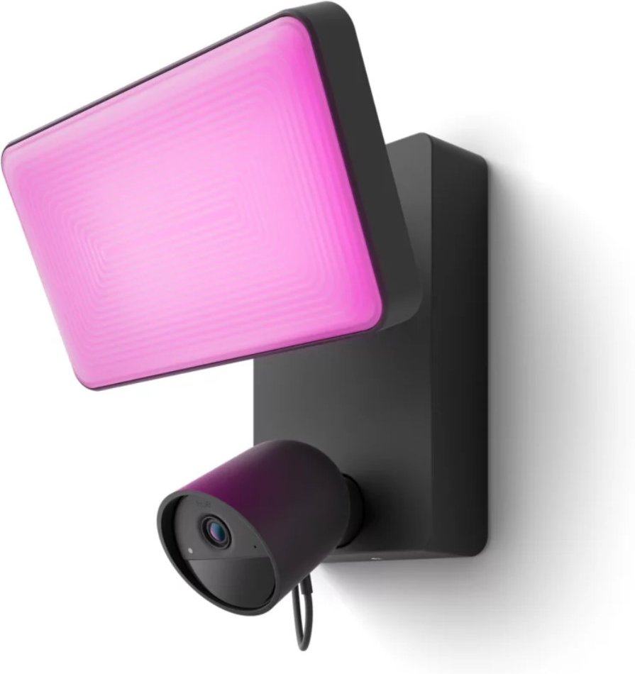 Philips Hue Secure Flutlichtkamera für den Außenbereich - Schwarz