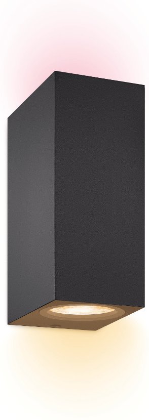 WiZ Up & Down Spots Wandleuchte Farbig - Schwarz