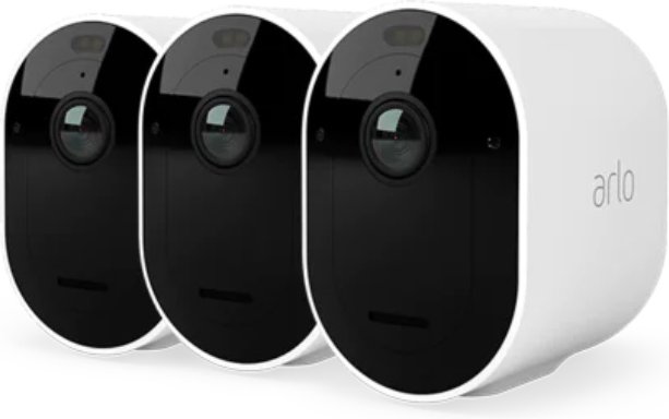 Arlo Pro 5 Außenkamera - 3er-Set - Weiß