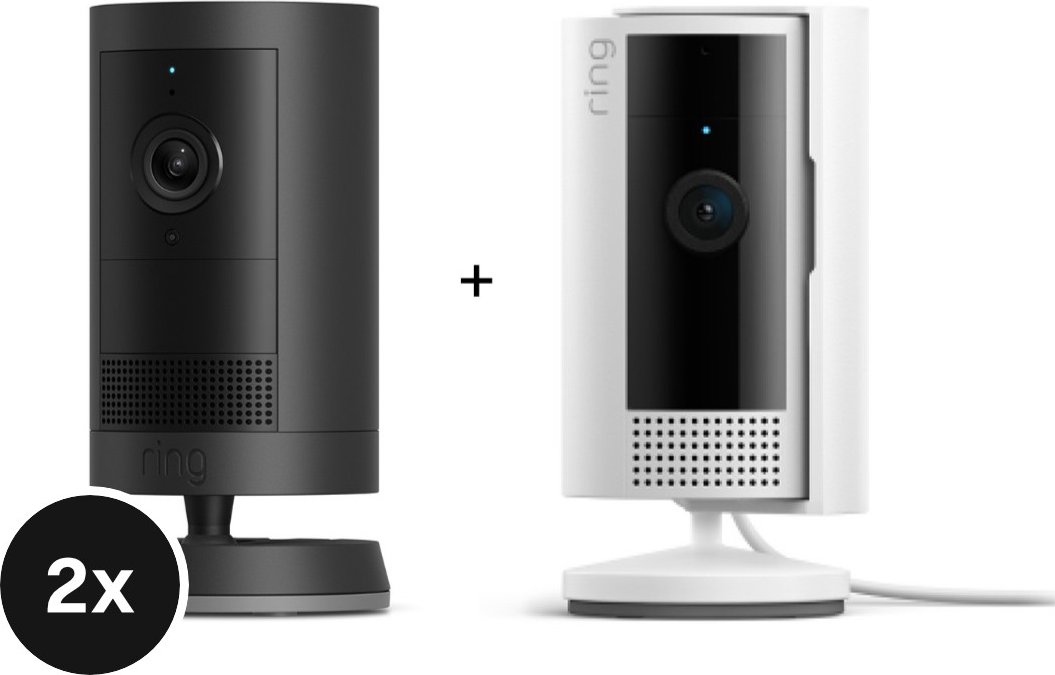 Thumbnail - Ring Outdoor Cam Plus - Battery - 2er-Set + Indoor Cam (2nd Gen)