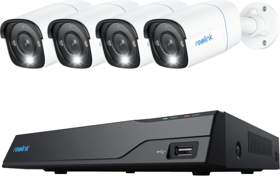 Reolink NVS8-8MB4 - 4K PoE 4-Kameras + NVR - Weiß