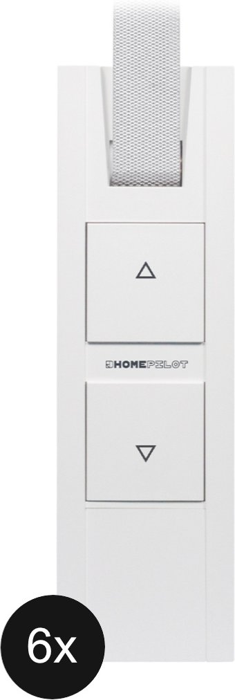 HOMEPILOT Gurtwickler RolloTron pure DECT - 6er-Set (+GRATIS Hombli Lichterkette)