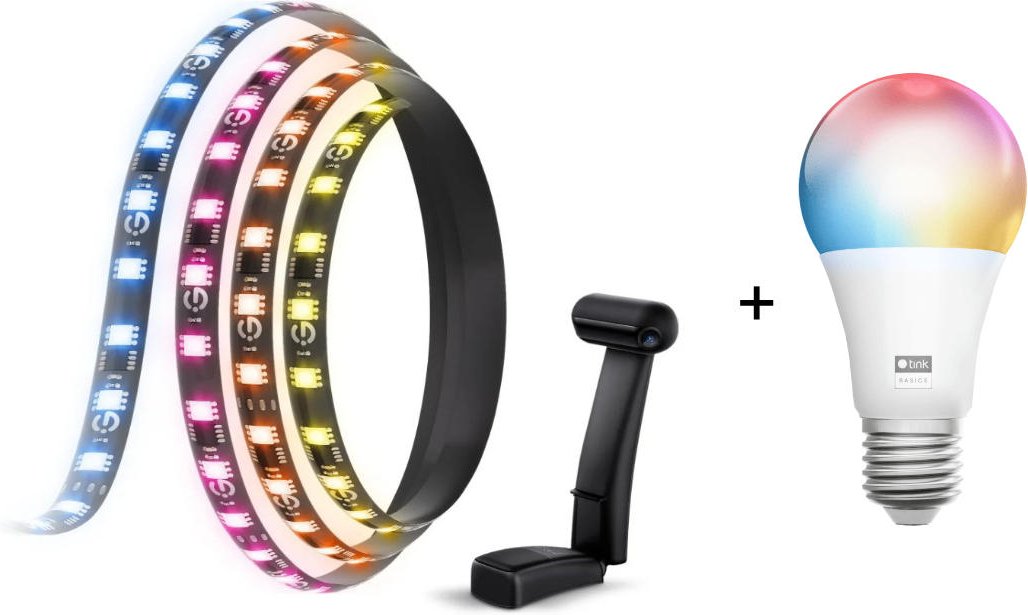 Govee Envisual TV-Hintergrundbeleuchtung T2 - für 55-65 Zoll - tink Basics White & Color E27 Bulb