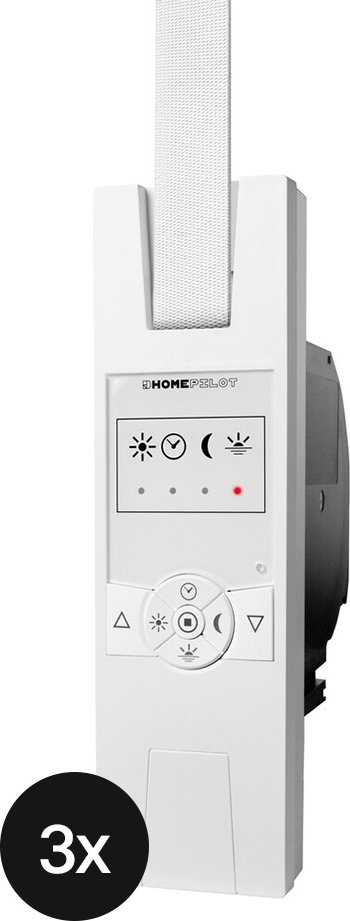 HOMEPILOT Gurtwickler RolloTron classic smart - 3er-Set (+GRATIS Hombli Lichterkette)