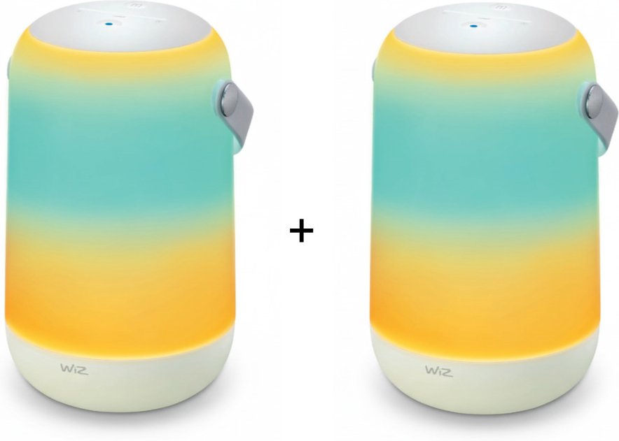 WiZ Portable Tischleuchte Tunable White&Color 400lm - 2er-Set