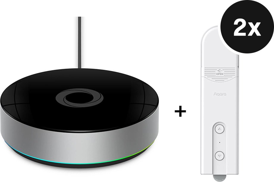 Aqara Roller Shade Driver E1 2er-Set + Homey Bridge