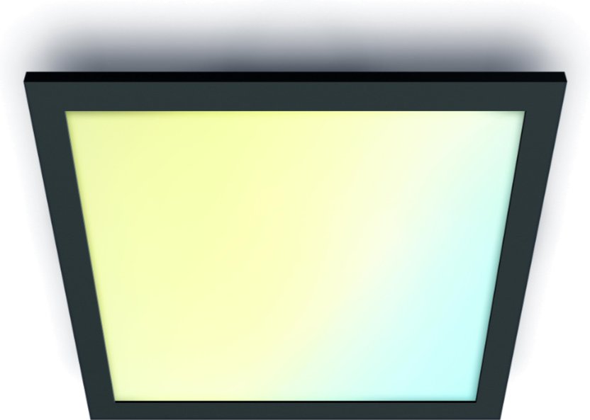 WiZ Panel Deckenleuchte Tunable White Quadratisch 3400lm - Schwarz
