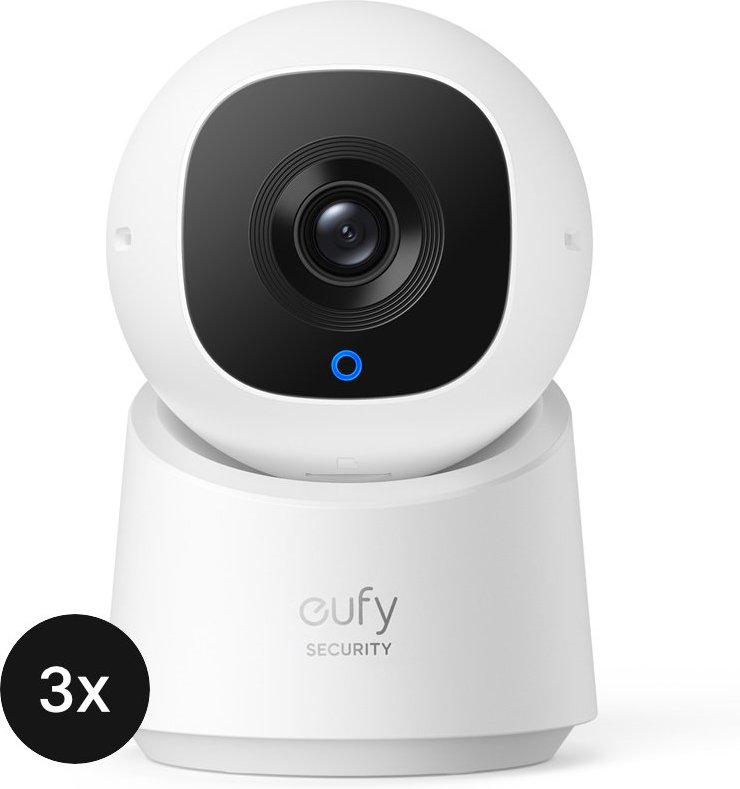 eufy Indoor Cam C220 - 2K Schwenk- und Neigekamera - 3er-Set