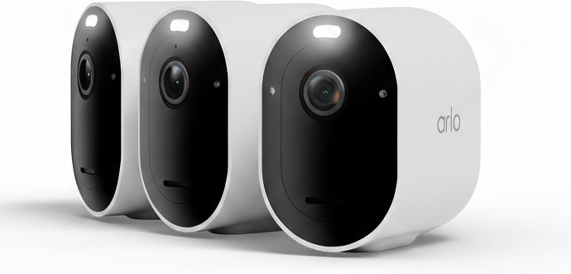 Arlo PRO 6 2K+ Überwachungskamera - 3er-Set - Weiß