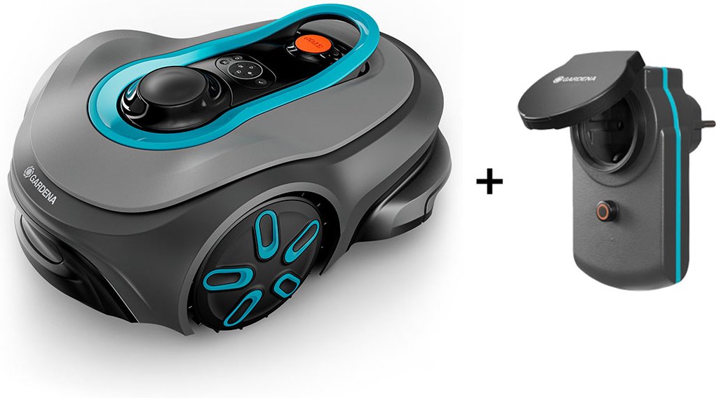 Gardena Mähroboter smart SILENO free 800 m² Set + Zwischenstecker