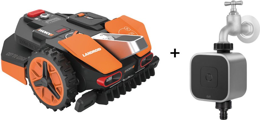 WORX WR208E Landroid Vision M800 + Eve Aqua