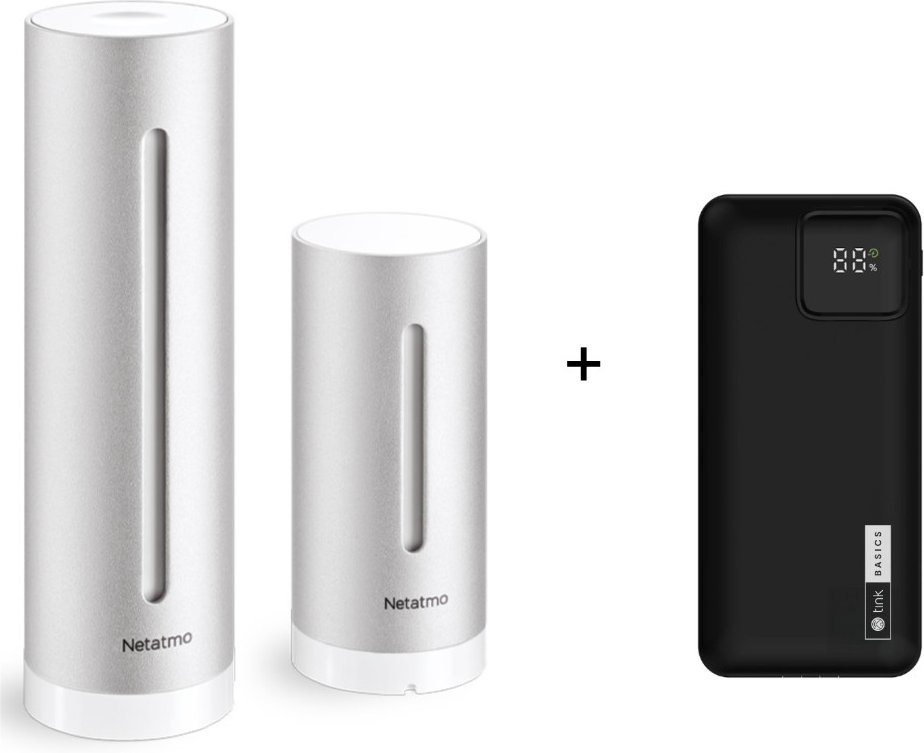 Netatmo Smarte Wetterstation + tink Basics Powerbank