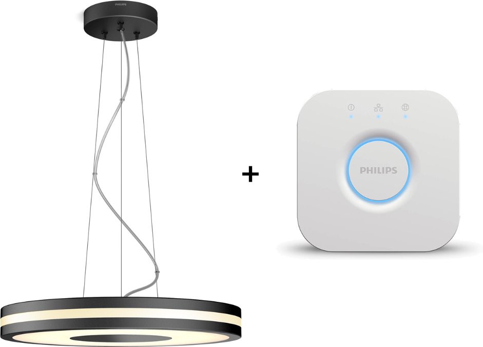 Philips Hue White Ambiance Being Pendelleuchte + Dimmschalter + Bridge