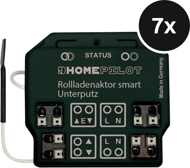 HOMEPILOT Rollladenaktor smart Unterputz - 7er-Set