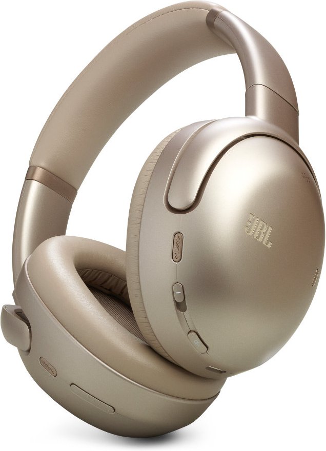 JBL TOUR ONE M3 - Kabelloser Over-Ear Kopfhörer mit Noice-Cancelling - Beige (+GRATIS Hombli Lichterkette)