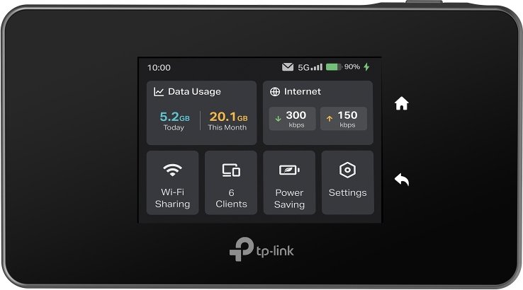 TP-Link M8550 - mobiler 5G WLAN-Router - Schwarz