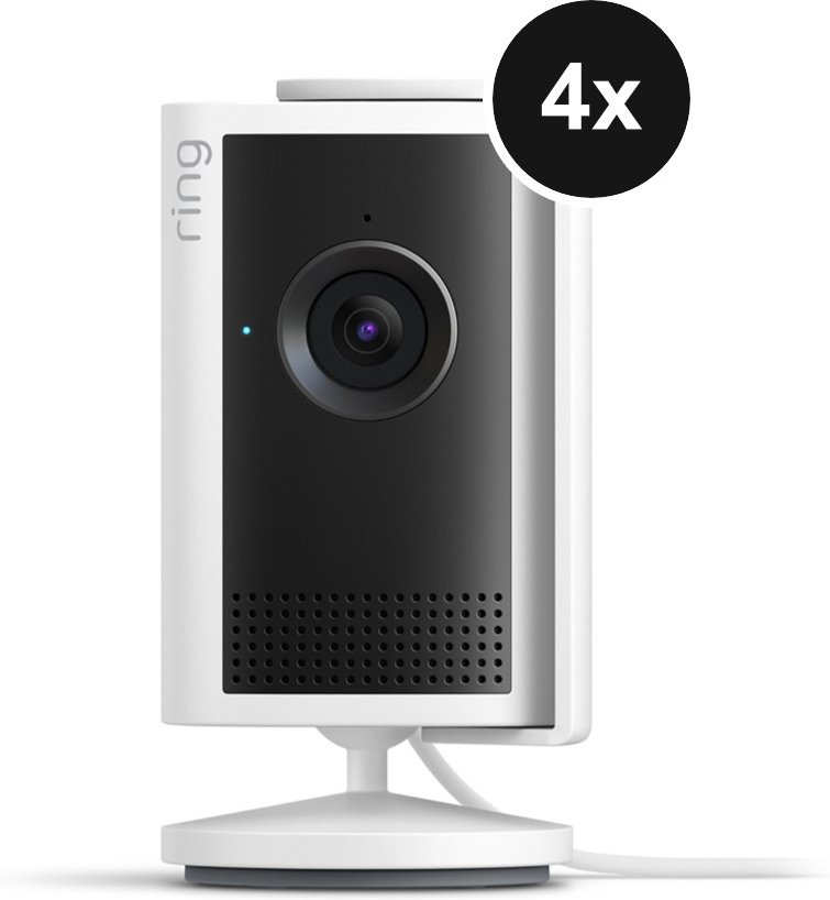 Ring Indoor Cam Plus - 2K-Innenkamera - 4er-Set