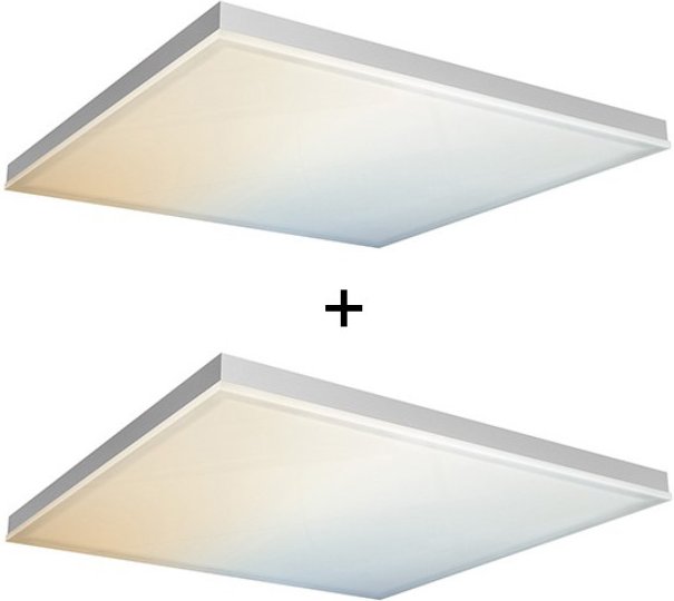 Ledvance SMART+ Planon Frameless Square Warm- und Kaltweiß 300x300 2er-Set