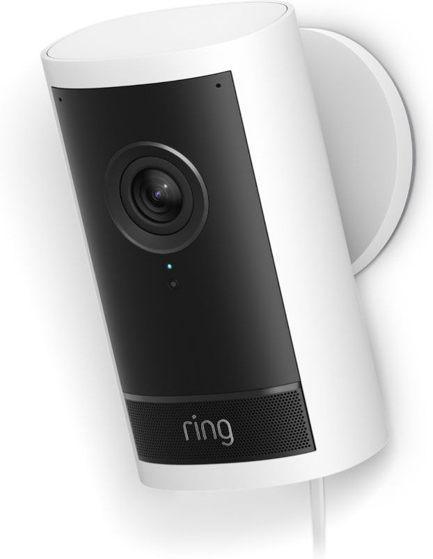 Ring Outdoor Cam Pro Plugin - 4K-Außenkamera mit Netzstecker - Weiß