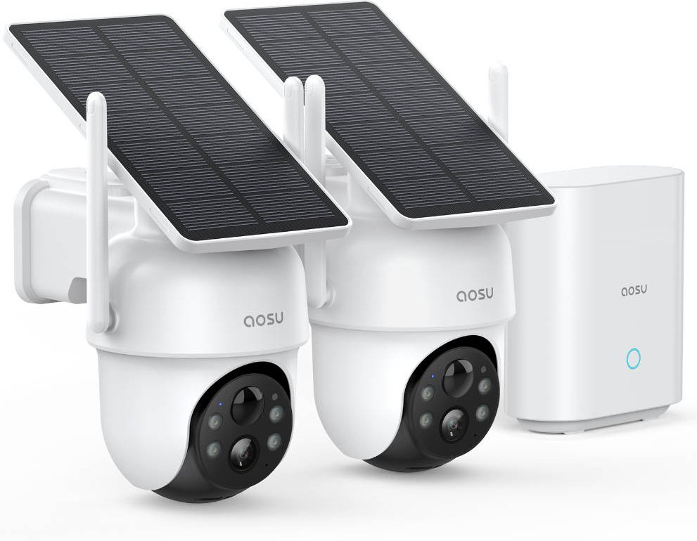 aosu SolarCam D1 Classic - 2er-Set Weiß