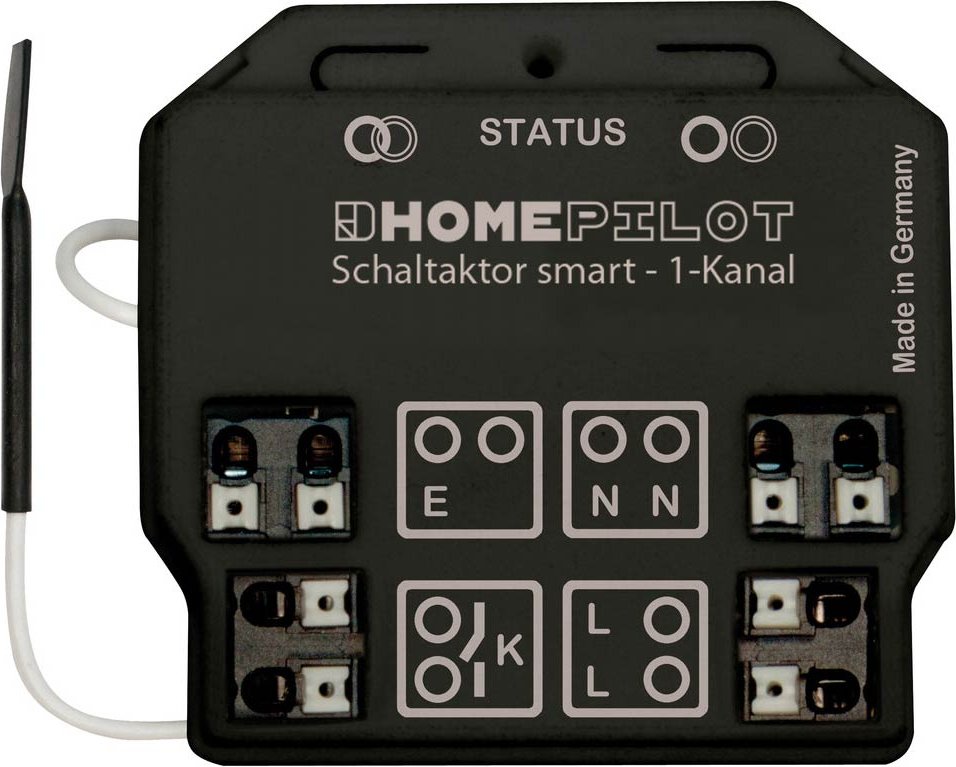 HOMEPILOT Schaltaktor smart 1-Kanal - Schwarz