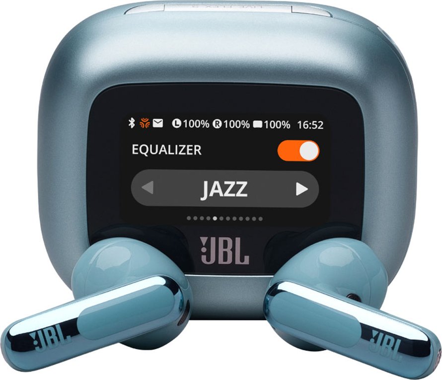 JBL Live Flex 3 - Kabelloser In-Ear Noise Cancelling Kopfhörer mit Smart Charging Case - Blau