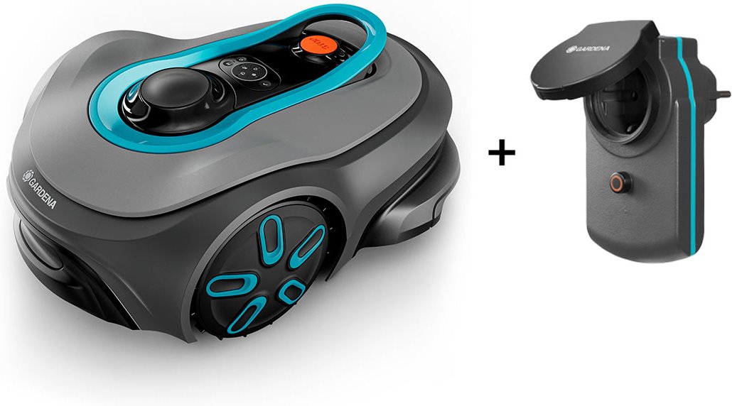 Gardena Mähroboter smart SILENO pro 600 m² + gratis smart Power Zwischenstecker