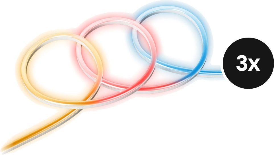 tink Basics Neon Light Strip mit Matter - 3m - 3er-Set