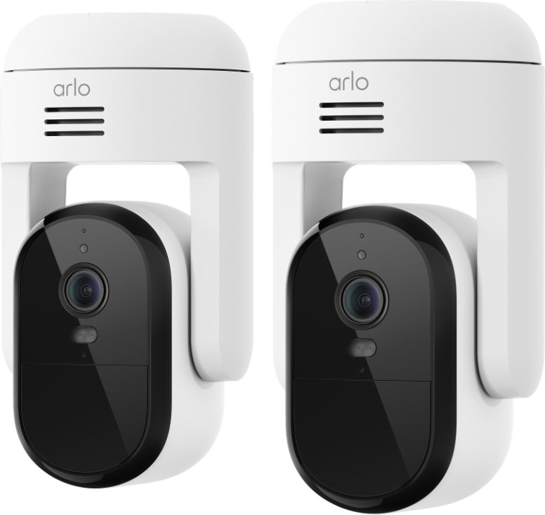 Arlo Essential 3 2K PTZ-Sicherheitskamera - 2er-Set - Weiß