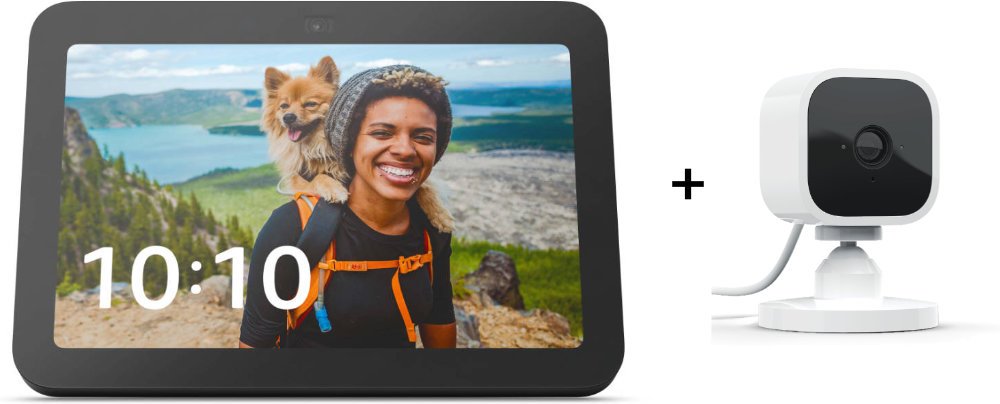 Thumbnail - Amazon Echo Show 8 - 2023 + Blink Mini Kamera