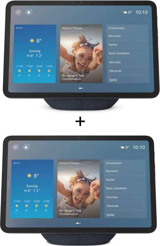Amazon Echo Show 11 - Neueste Generation - 2er-Set (+GRATIS Hombli Lichterkette)