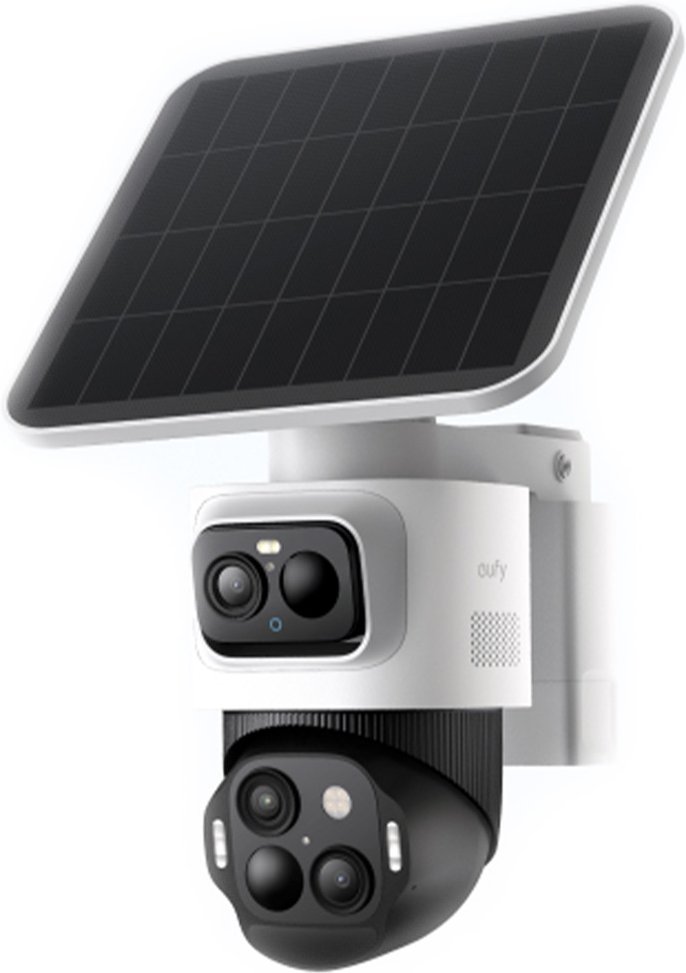 eufyCam S4 - 4K-Sicherheitskamera mit 3 Linsen - Weiß