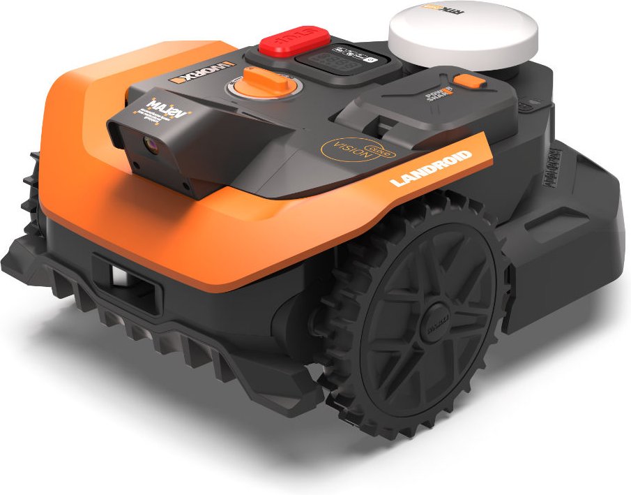 Worx WR303E Landroid Vision Cloud (Mono) - Kabelloser Mähroboter, bis 300 m² - Schwarz