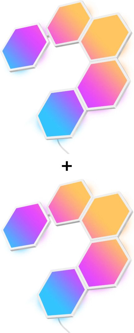 Govee Wandleuchten - Glide Hexa Light Panels - 10er-Set