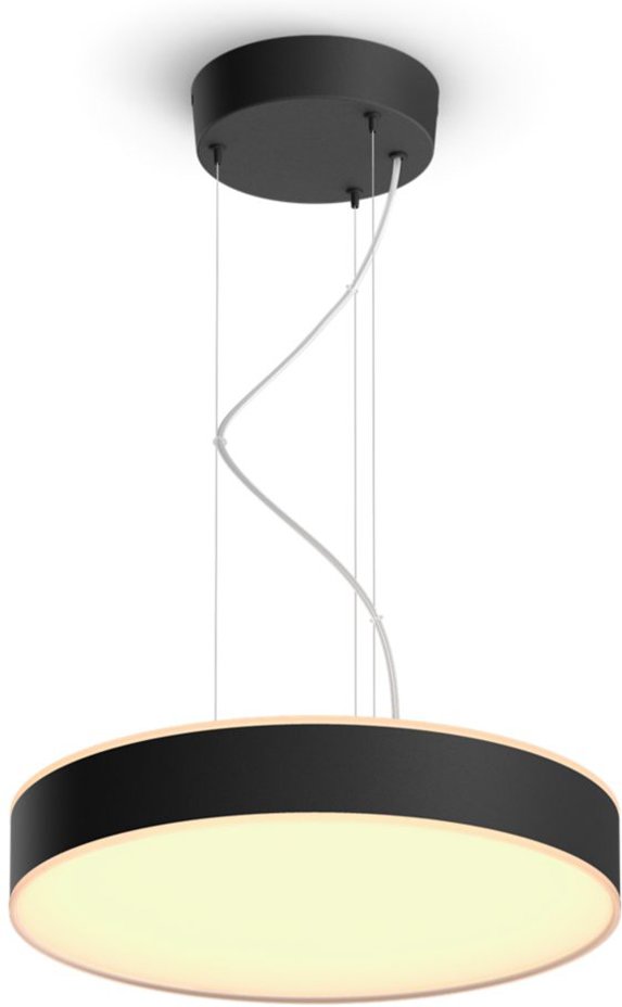 Philips Hue White Ambiance Enrave Pendelleuchte 4300lm + Dimmschalter - Schwarz