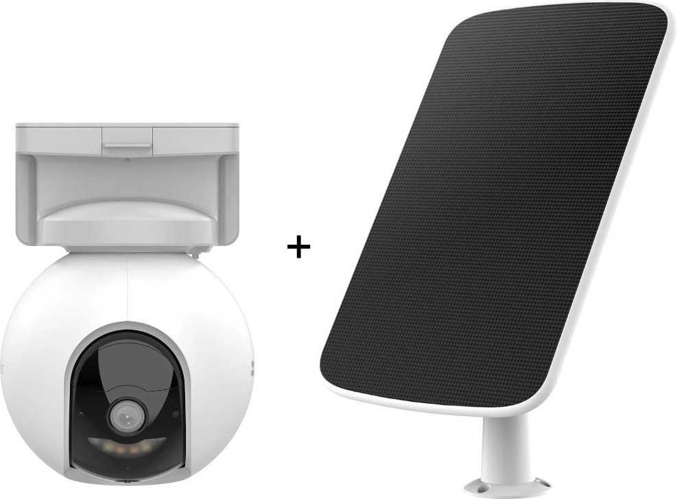 EZVIZ HB8 2K-Kamera + Solarpanel - Weiß