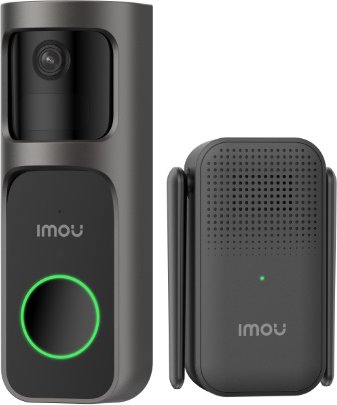 Imou Doorbell 2S Kit - 2K WLAN-Akku-Videotürklingel mit Gong - Schwarz