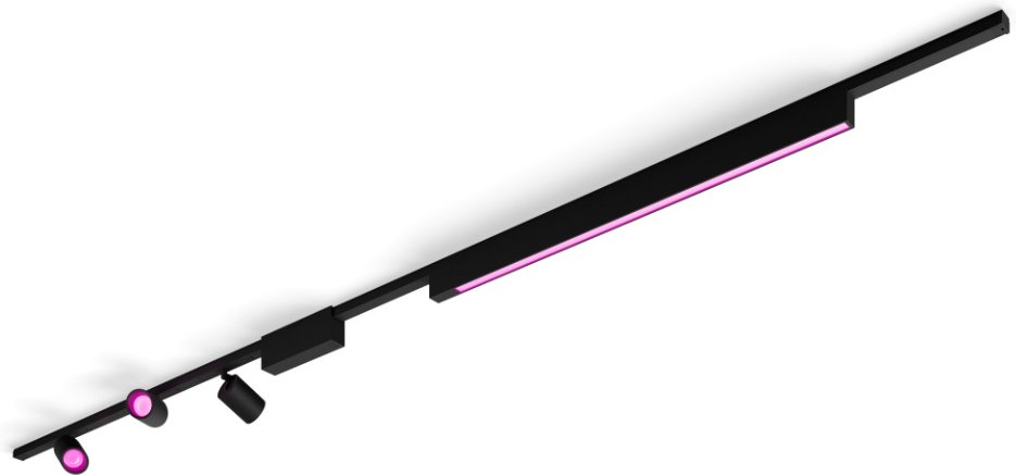 Philips Hue Perifo Basis-Set Deckenleuchte 3 Spots + Lightbar - Schwarz