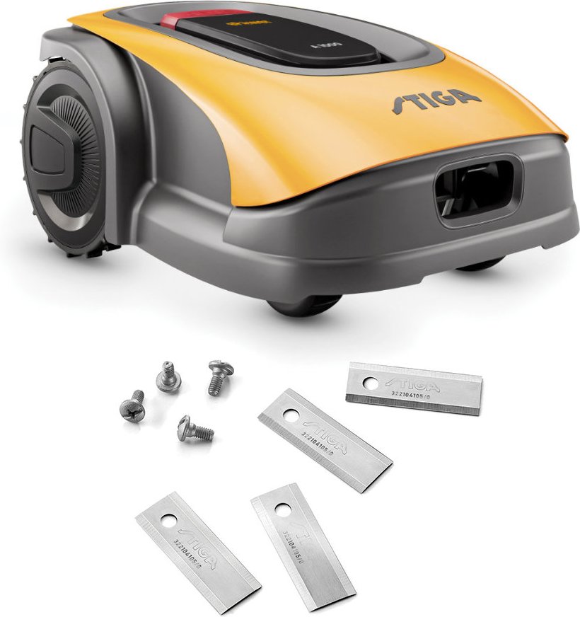 STIGA A 1000 - Autonomer Mähroboter + Ersatzmesser (+GRATIS Hombli Lichterkette)