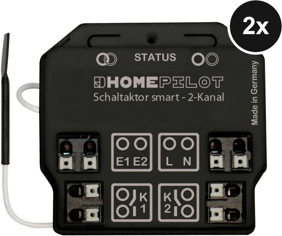HOMEPILOT Schaltaktor smart 2-Kanal - 2er-Set