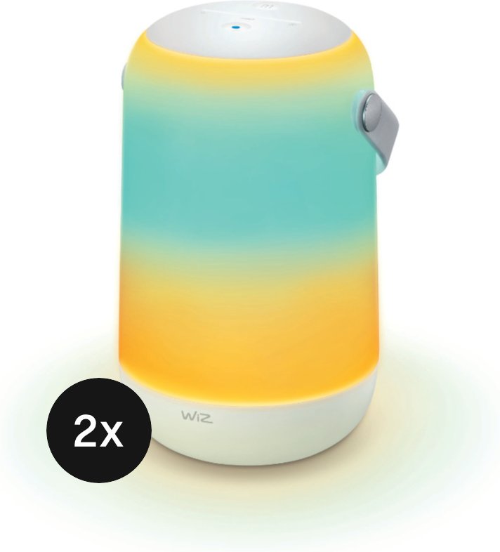WiZ Portable Tischleuchte Tunable White&Color 400lm - 2er-Set