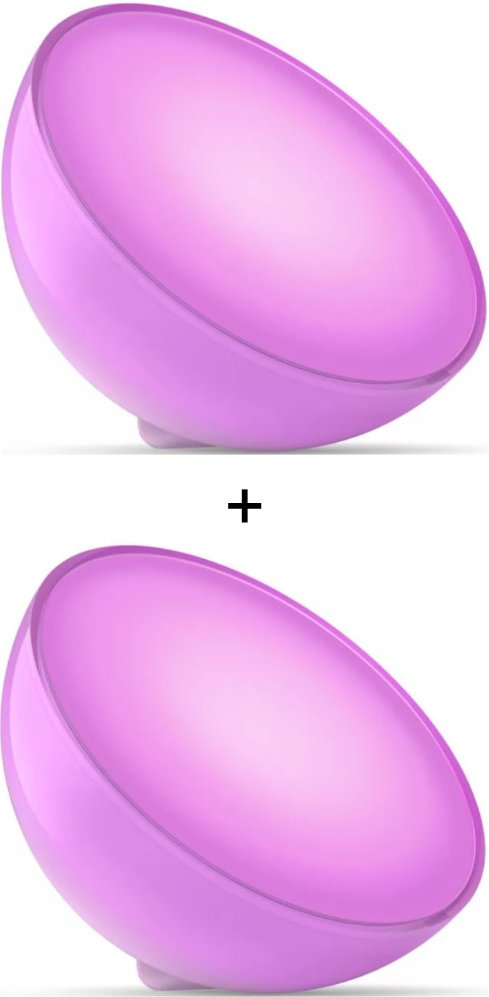 Philips Hue White & Color Ambiance Go Bluetooth - Tischleuchte - 2er-Set
