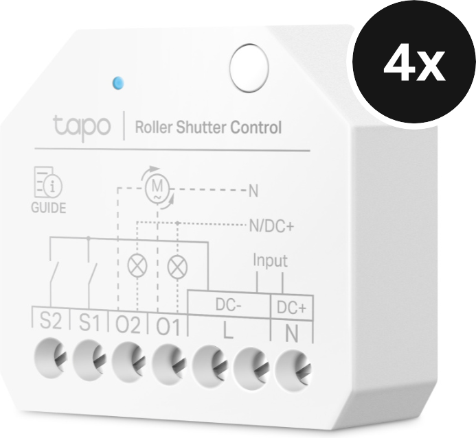 TP-Link Tapo S112 - Smarter Relaisschalter - 4er-Set