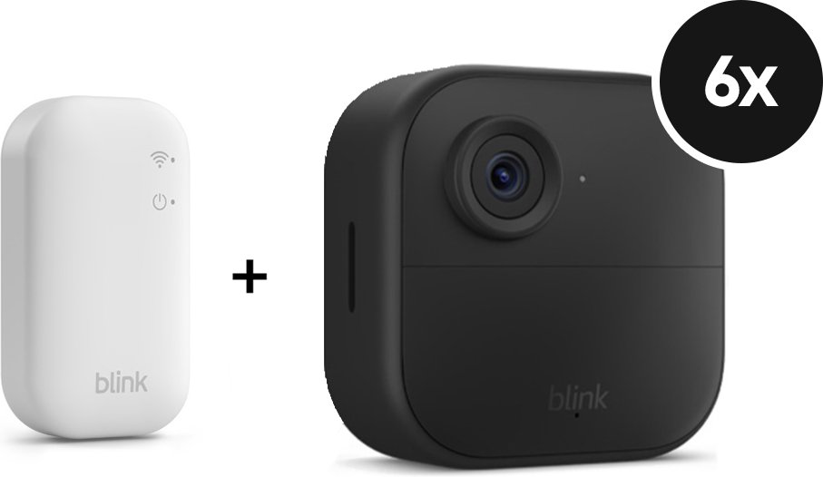 Blink Outdoor 4 - 6-Kamera System (+GRATIS Hombli Lichterkette)