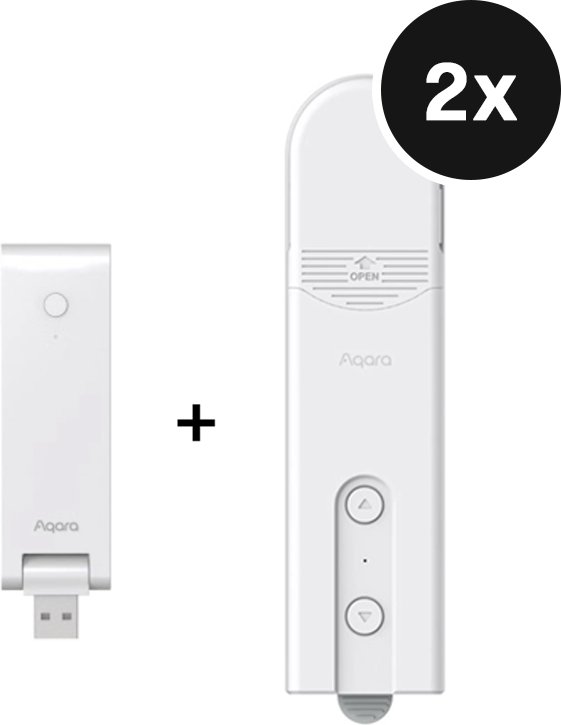 Aqara Starter Set Rollladensteuerung - mit Hub M100 und 2 Roller Shade Driver E1
