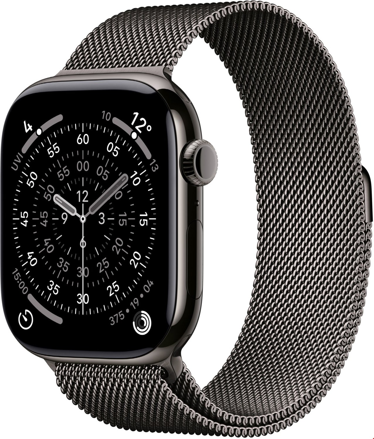 Apple Watch Series 11 (46mm) GPS+5G Smartwatch Titan mit Milanaise Armband M/L schiefer/schiefer