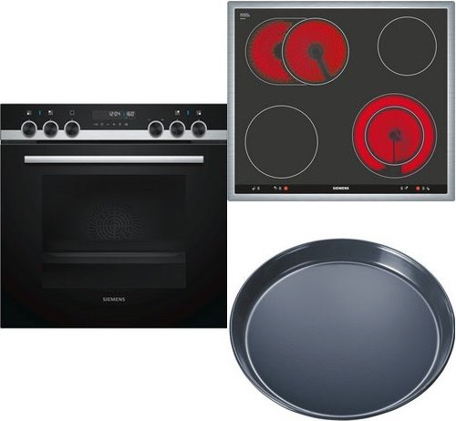 PQ521KB00B Herdset bestehend aus HE578BBS0 + EA645GN17 + HZ317000 edelstahl + edelstahl